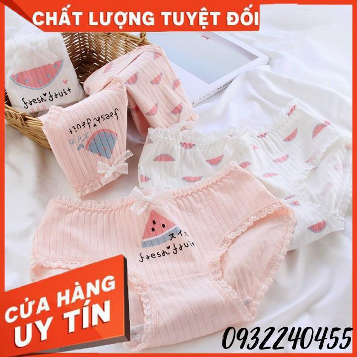 Quần Lót Cotton Co Dãn 4 Chiều Quả Dâu CuTe Siêu Đáng Yêu