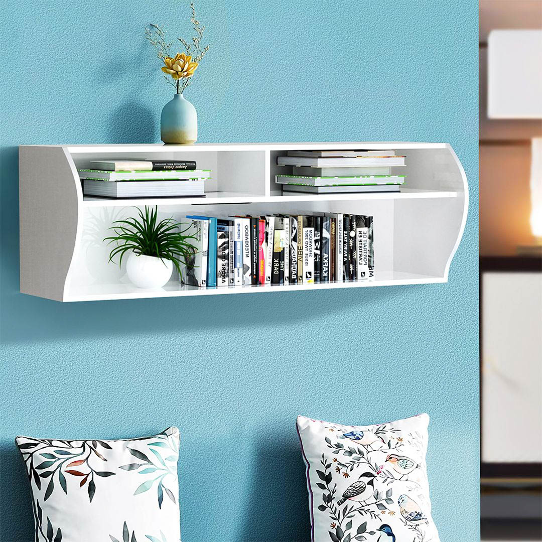 Kệ tivi gỗ hiện đại SMLIFE Tachija | Gỗ MDF dày 17mm chống ẩm | D120xR40xC40cm