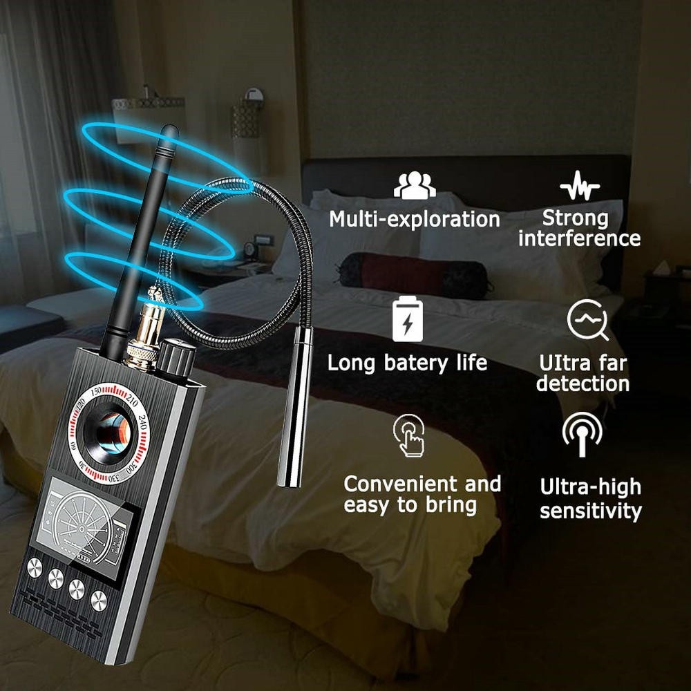 Thiết Bị Dò Tìm Phát Hiện Camera, GPS, Nghe Trộm, Phát Sóng Không Dây K68 - Hàng Nhập Khẩu