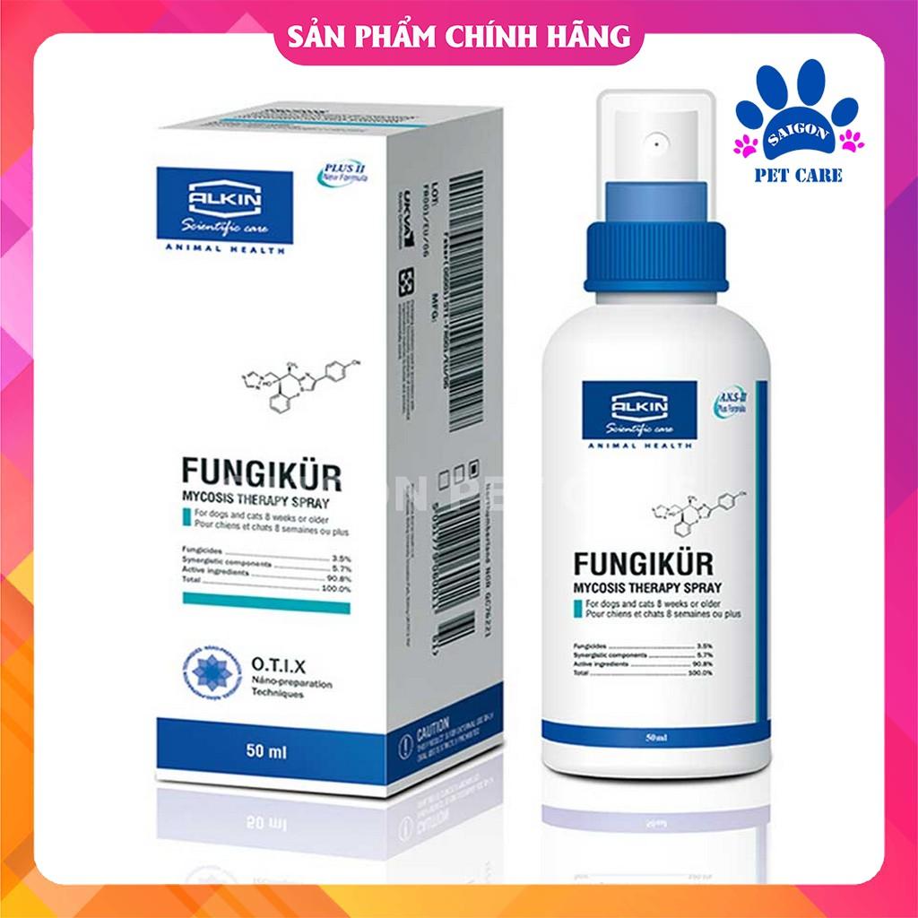 Thuốc xịt nấm Fungikur cho chó mèo 50ml