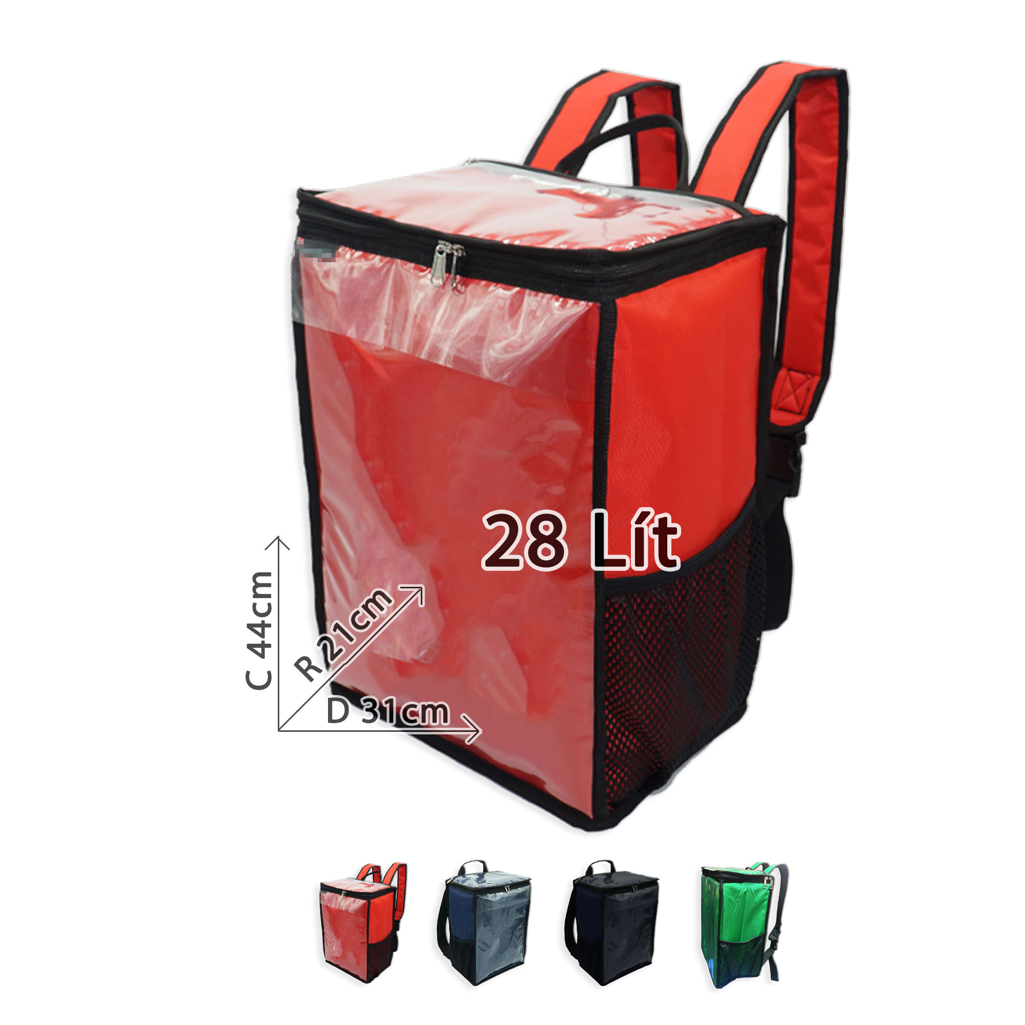 Balo Giữ Nhiệt 28 lít Đa Năng KhoNCC Hàng Chính Hãng - Chuyên Dùng Cho Các Shipper Giao Hàng Đồ Ăn Giữ Được Nhiệt Độ Lâu - KKT-7168-BLGHD