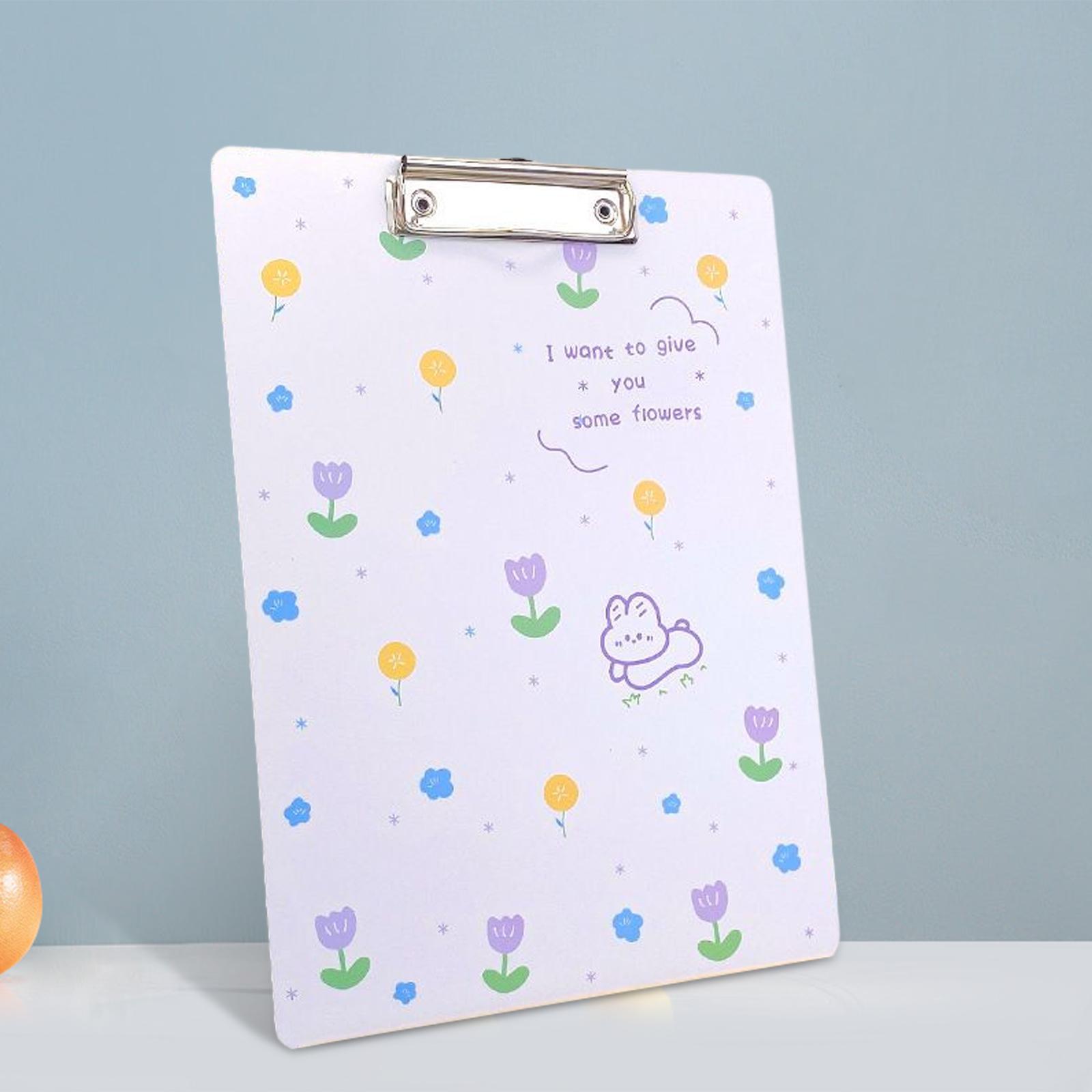 2PCS Cute Clipboard Fastener File Folders Gifts Creative for Home Office