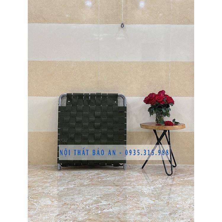 Giường xếp vải dù khung sắt cỡ lớn GX03