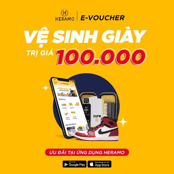 HCM [E-Voucher] Vệ Sinh Giặt Sneaker, Giày Thể Thao - giao nhận tận nơi tại ứng dụng HERAMO