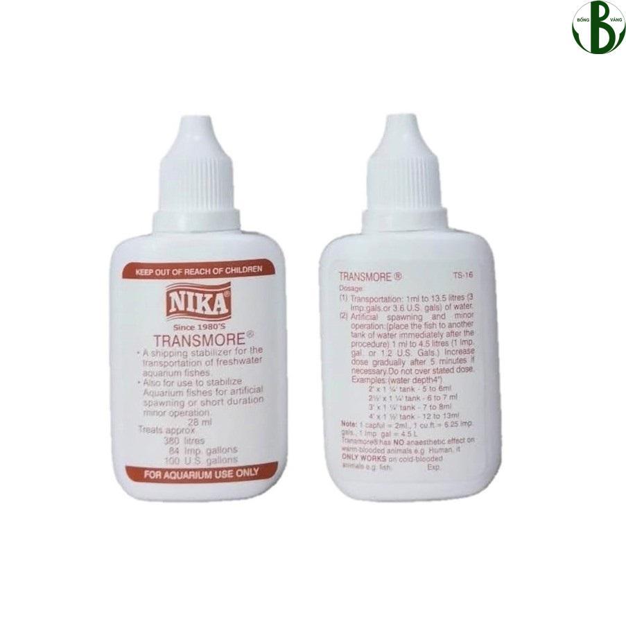 Dung dịch gây mê NIKA 28ml cho cá Rồng cá Cảnh LONG THÀNH CÁ CẢNH
