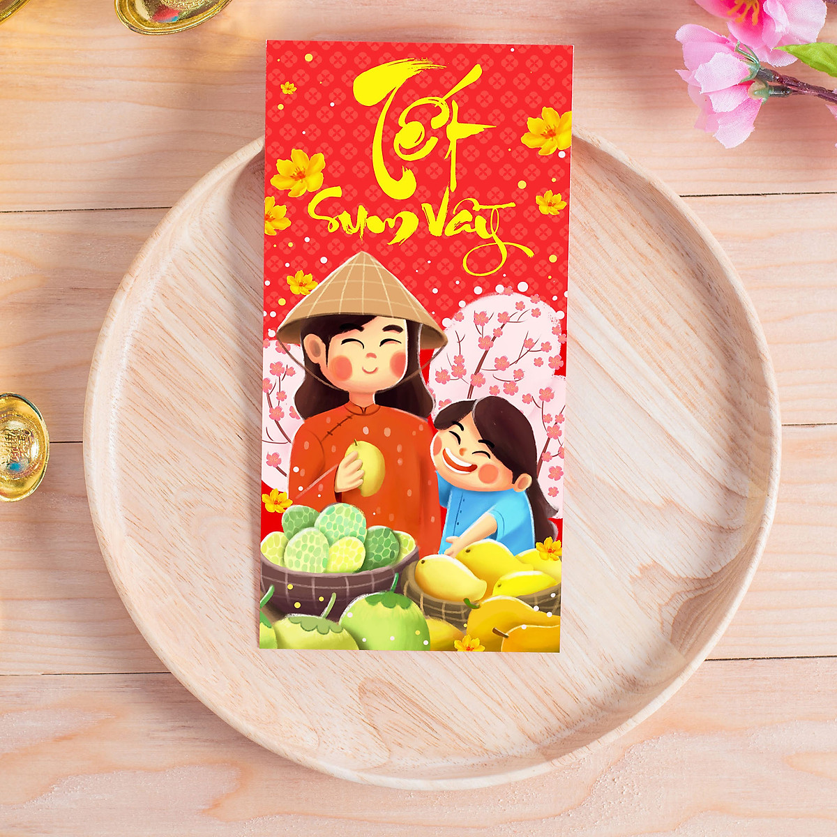 Bao Lì Xì 2021 - Tết Sum Vầy (Bộ 12 Cái)