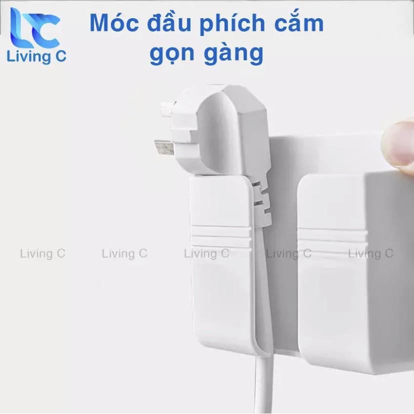 Giá đỡ điện thoại, điều khiển tivi dán tường tiện lợi, bám dính chắc chắn, độ bền cao.