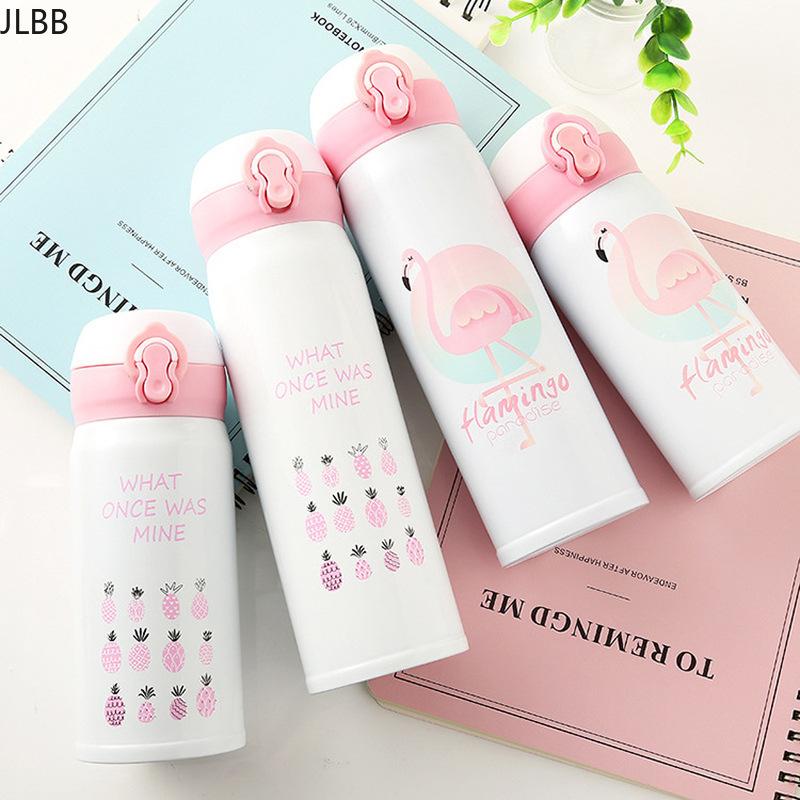 350/500Ml Inox Giữ Nhiệt Trẻ Em Ly Hoạt Hình Kỳ Lân Chân Không Giữ Nhiệt Trẻ Em Nước Ấm Chén Trà thermocup, Q