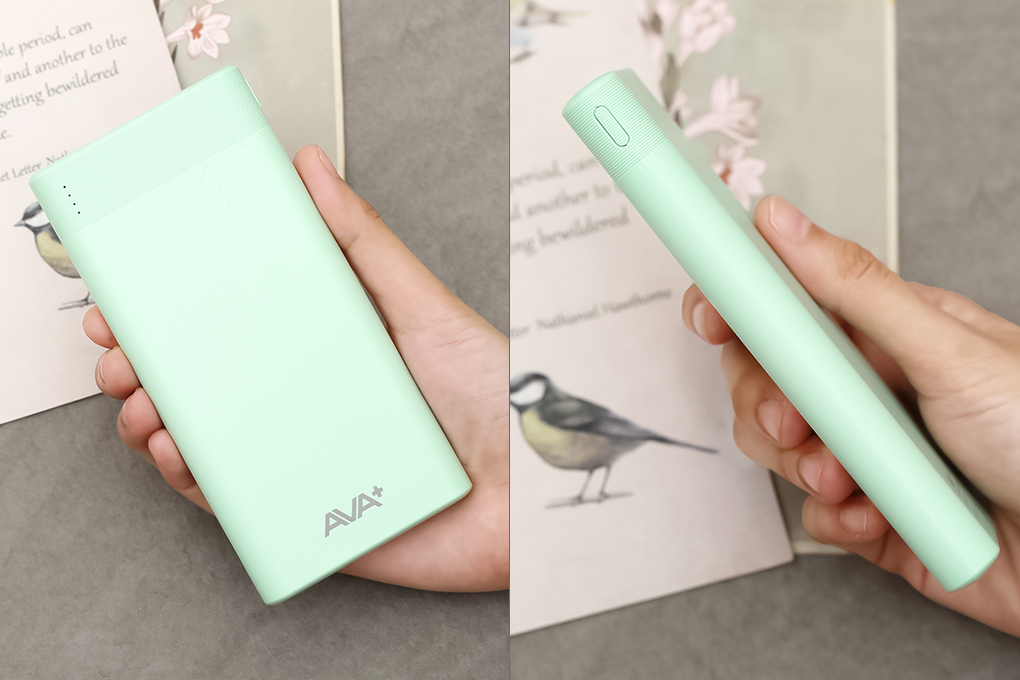 Pin sạc dự phòng Polymer 10.000mAh AVA+ JP208 - Hàng chính hãng - Xanh