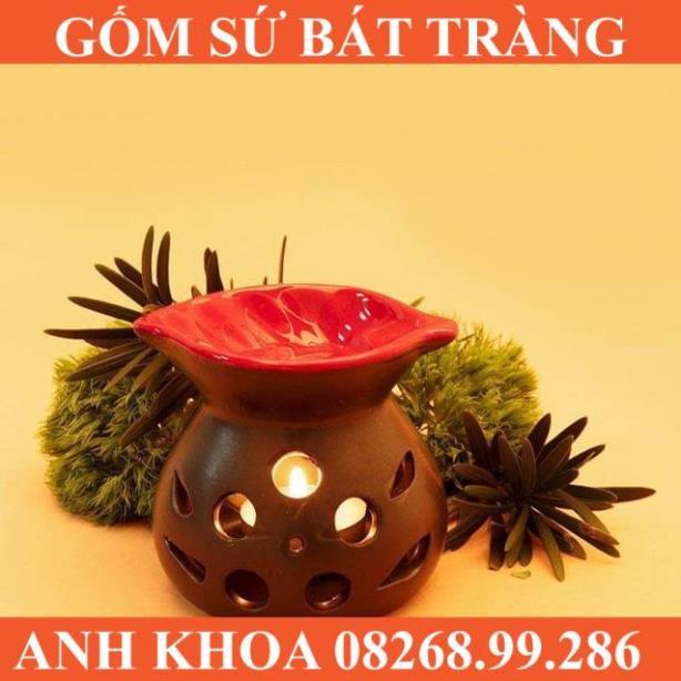 Đèn xông tinh dầu NẾN Bát Tràng giao ngẫu nhiên - Gốm sứ Bát Tràng Anh Khoa