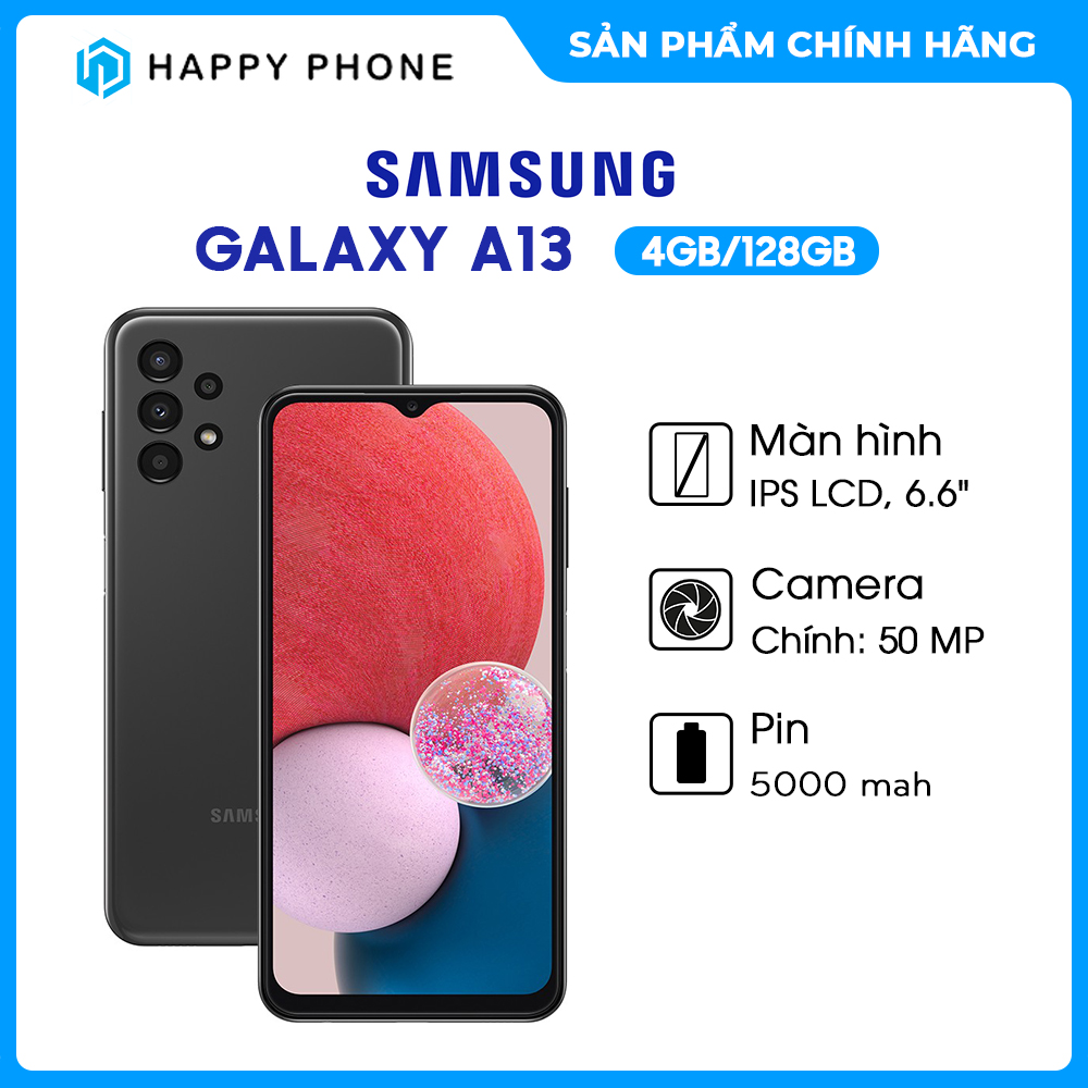 Điện thoại Samsung Galaxy A13 (4GB/128GB) - Hàng chính hãng - Đã kích hoạt bảo hành điện tử