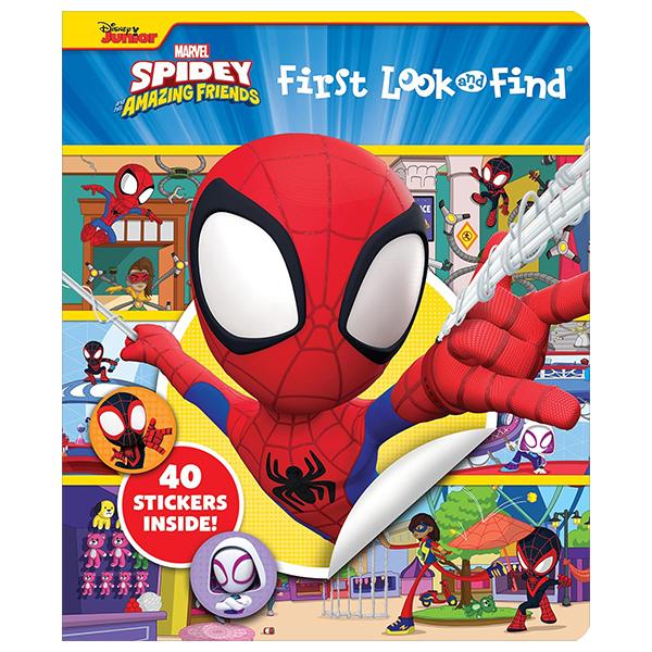 Sách ngoại văn: First Look And Find &amp; Stickers Marvel Spidey