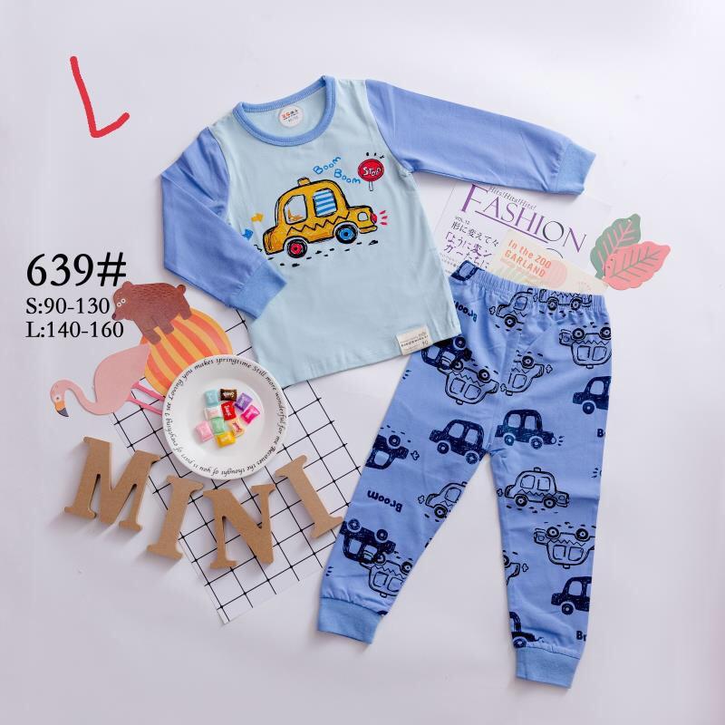 Bộ dài tay bé trai xuất Hàn 2-7 tuổi hãng Fanqi in hình ngộ nghĩnh. Độ bộ cotton cho bé hàng cao cấp dày dặn