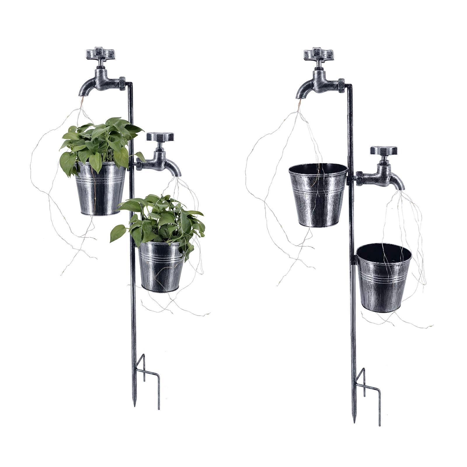 Solar Garden Landscape Path String Lights Metal Stake for Lawn Art Outdoor A