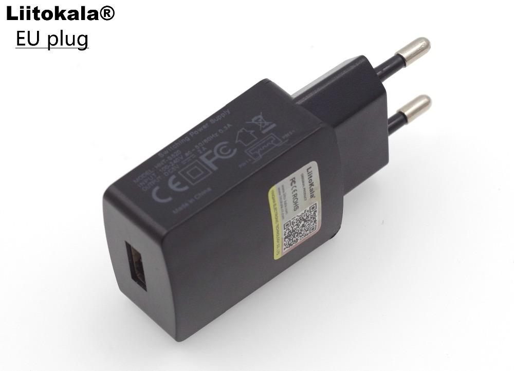 Liitokala 1A 2A USB Portable EU PLUG LII100 LII202 LII402 Bộ sạc Tiêu chuẩn ổ cắm phổ quát: EU plug