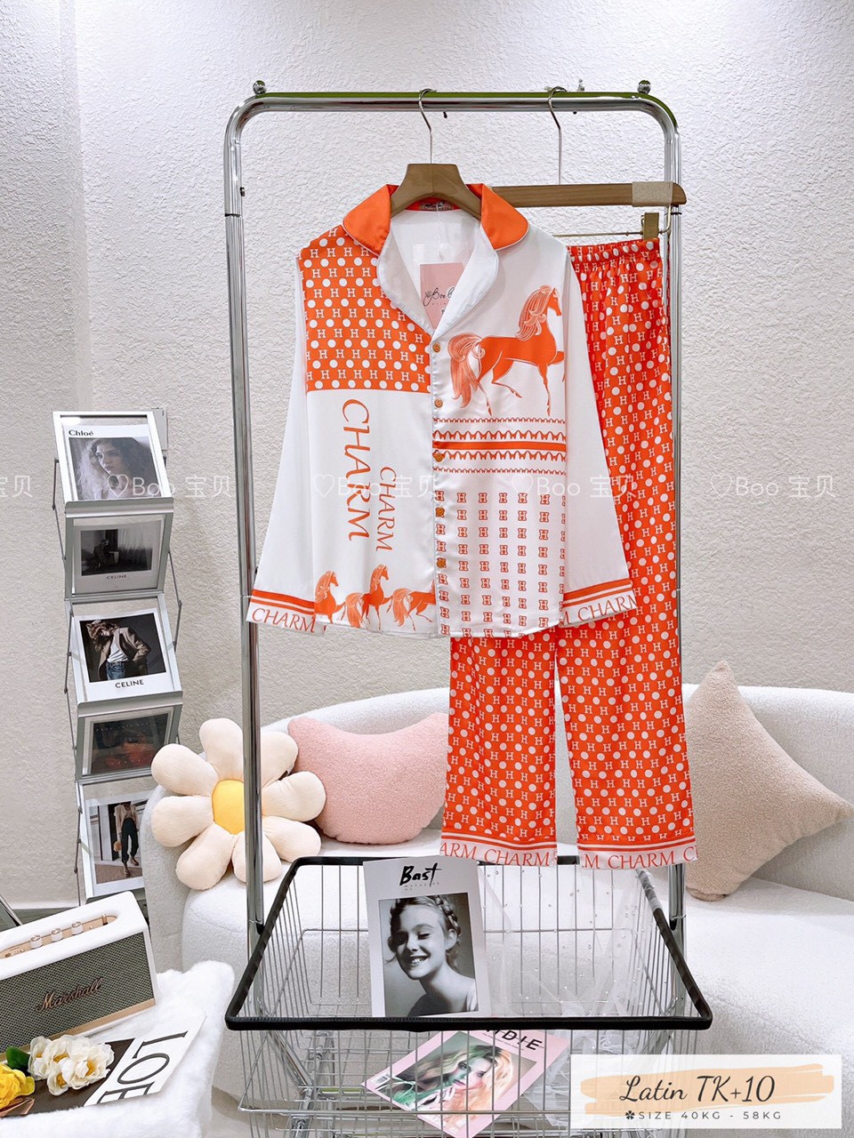 [HCM] (40-56kg, P2) Đồ bộ pijama nữ TDQD chất liệu latin in 3D hoạt hình. gấu Lotso - doraemon - gấu Pooh - trơn. LATIN1TDQD