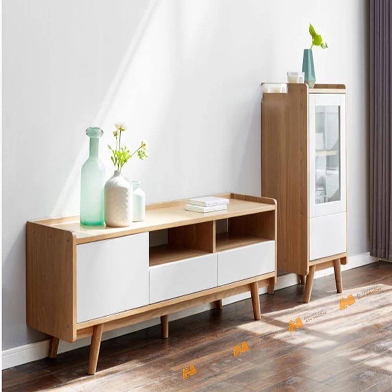Made in VN Kệ tivi gia đình nhỏ gọn phong cách hiện đại gỗ mdf 17mm công ty Mộc Phát độ bền trên 30 năm AN062