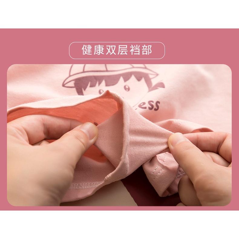 Quần chíp cho bé gái combo 4 chiếc quần lót đùi trẻ em chất cotton mềm mại hàng Quảng Châu cao cấp JIMADO S1306