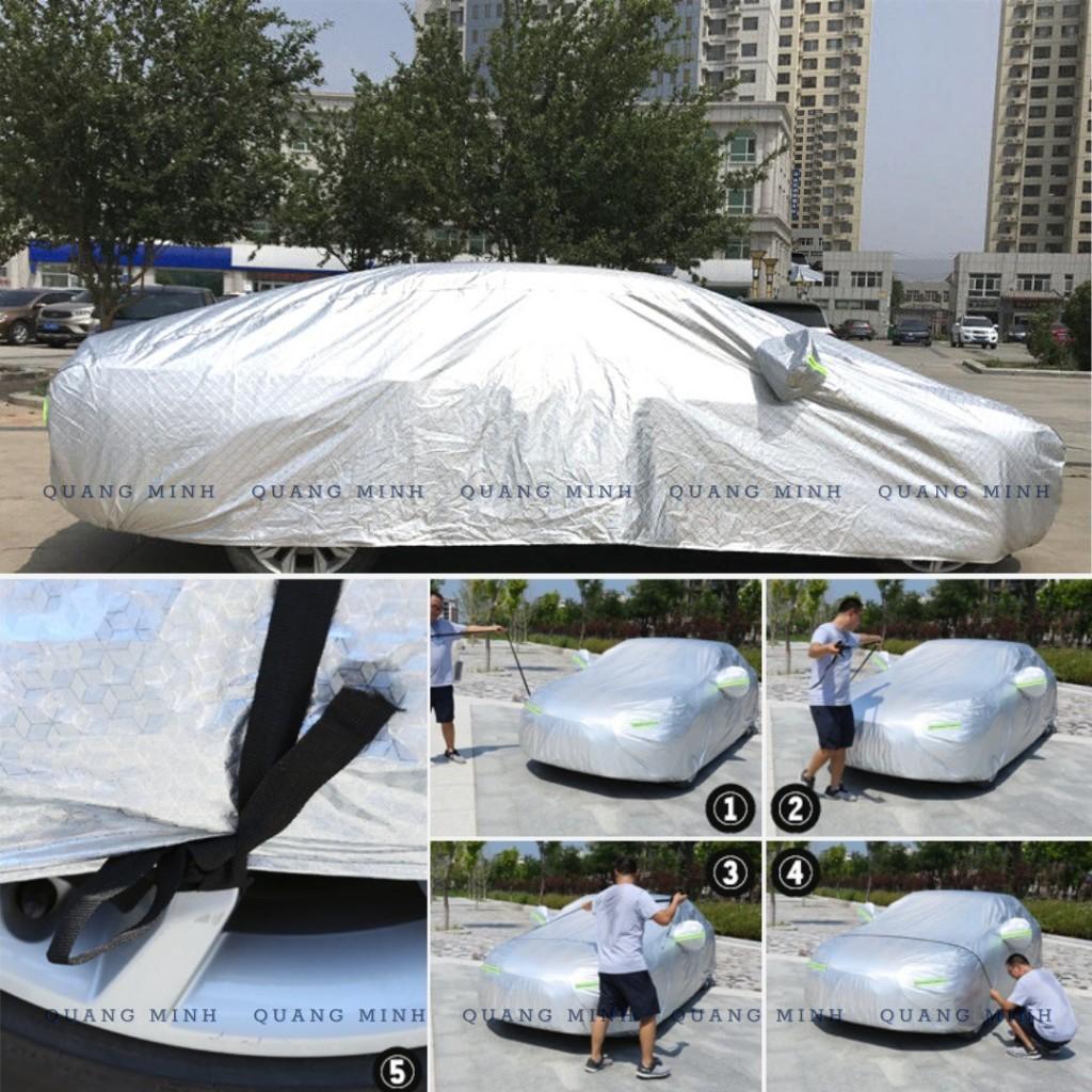 Bạt Phủ Ô Tô, Che Nắng Ô Tô, Chất Liệu 115D Hàng VN Chính Hãng, Chống Nóng, Chống Thấm Nước Hiệu Quả