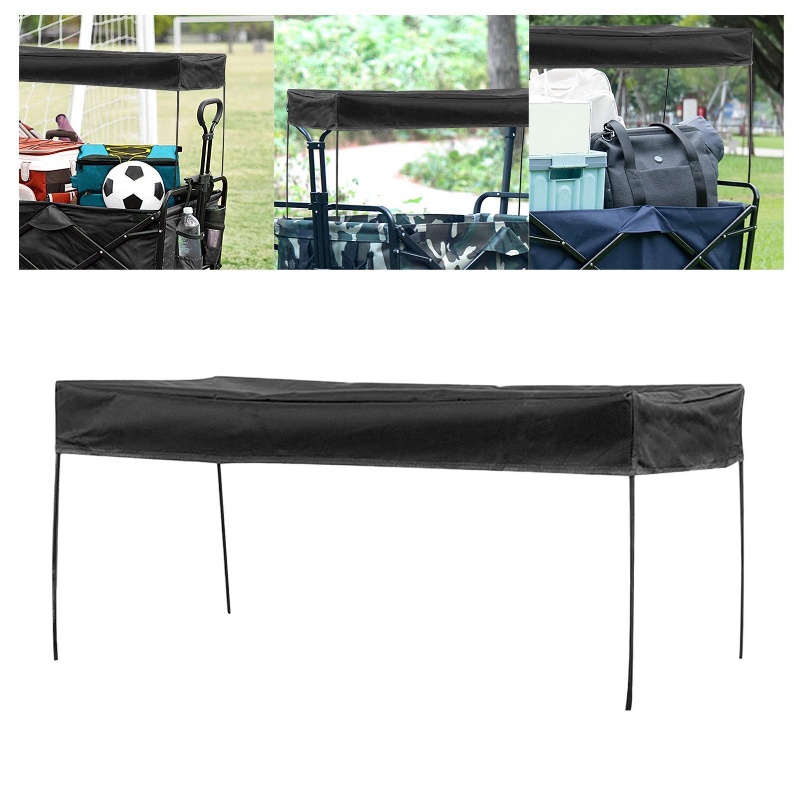 Wagon Canopy Transport Trailer Garden Camping Cart Sunshade