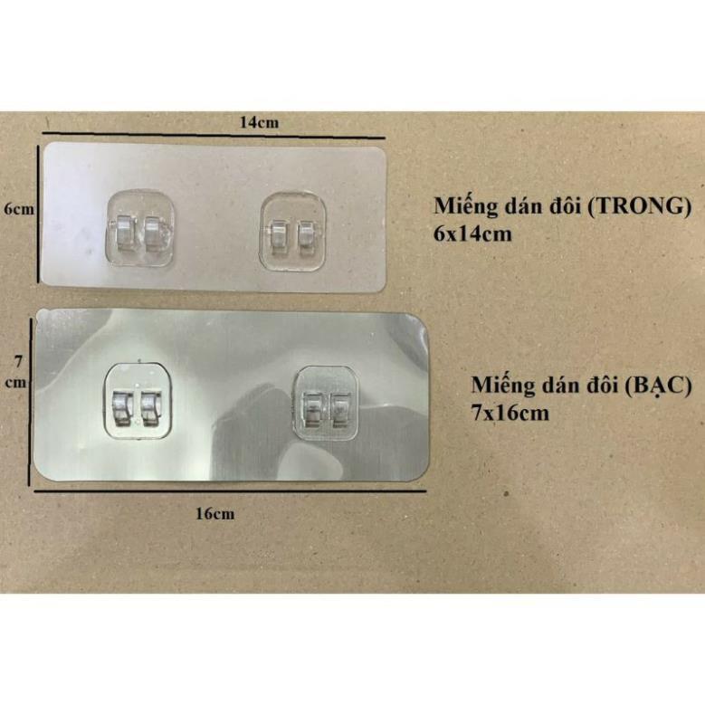 Miếng dán tường thay thế, miếng dán dự phòng cho kệ nhà tắm, kệ nhà bếp, giỏ inox, kệ góc tường