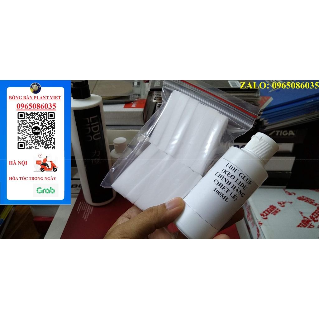 KEO DÁN MẶT VỢT BÓNG BÀN LIDU CHIẾT CHAI NHỎ 100ML và 50ML