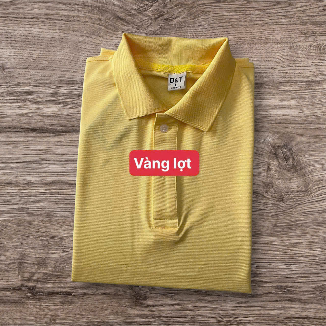 Áo Thun Có Cổ Cá Sấu Cao Cấp 4 Chiều Form Xuông Nữ - Nam Màu Vàng