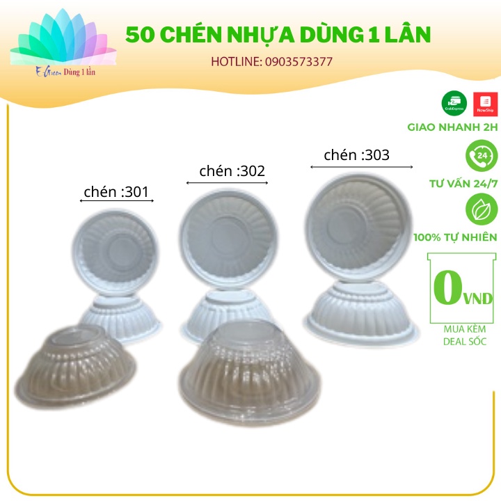 50 Chén nhựa dùng 1 lấn tiện lợi cho các buổi dã ngoại ,và du lịch nhẹ nhàng cùng bạn bè - E GREEN Dùng 1 Lần