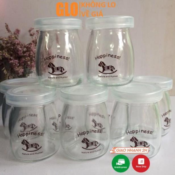 BỘ 12 HỦ THỦY TINH LÀM SỮA CHUA