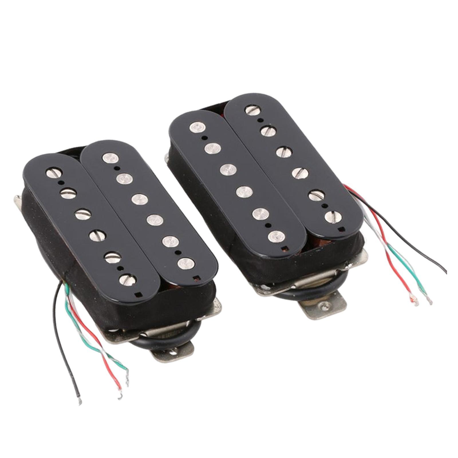 2 Pieces Guitar Pickup Double Coil Humbucker Low Noise for Electric Guitar