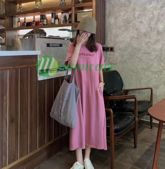 Váy Suông, Đầm phông Xuông From Rộng Dáng Dài Chất Cotton From Đại bigsize Hàng Có size