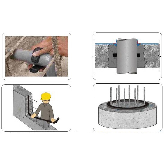 Thanh Trương Nở, Thanh Thủy Trương Thanh Cao su Chống Thấm Mạch. Chèn Cổ Ống Thoát Sàn Hyperstop Db201