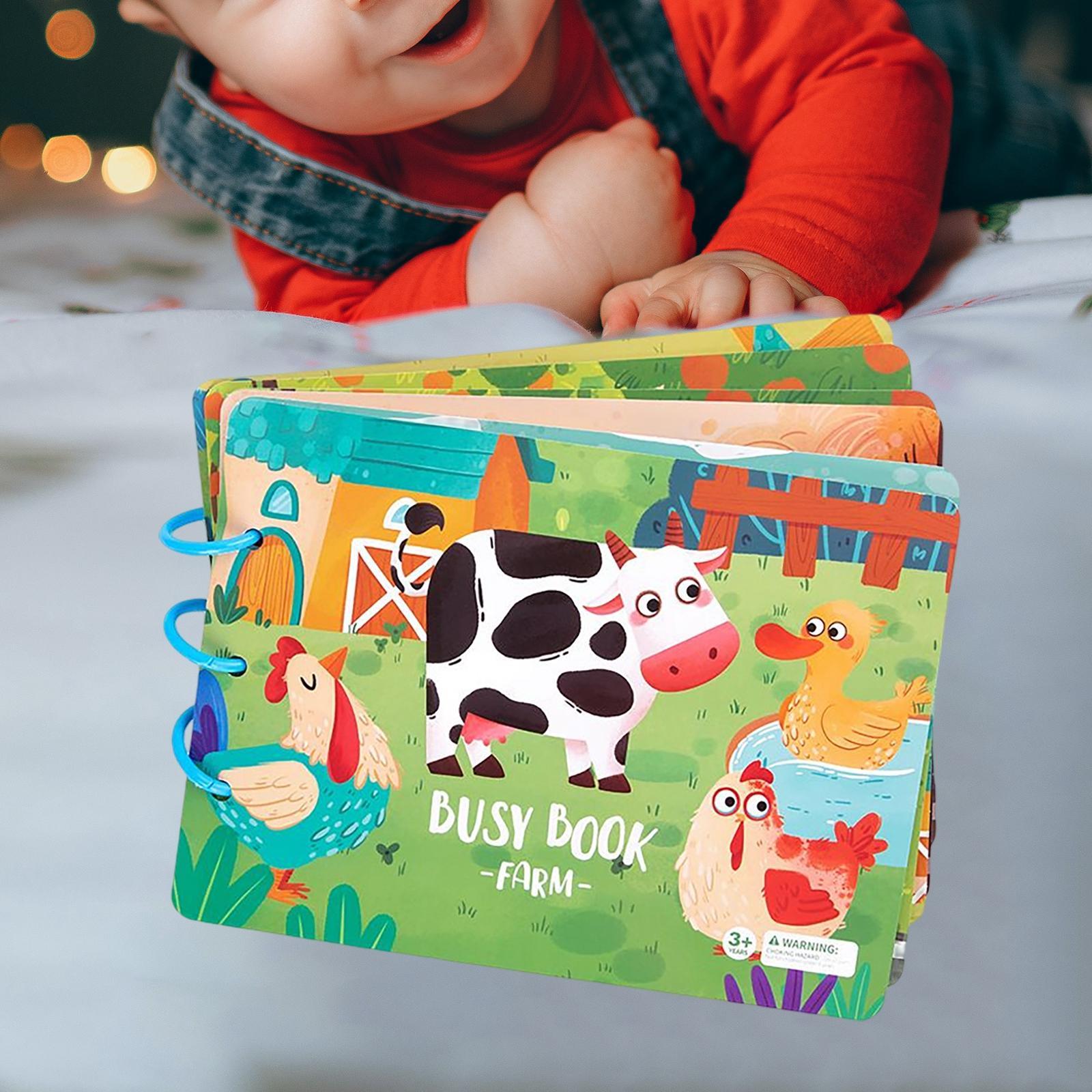 2x Educational Quiet Busy Book Early Learning Puzzle for Activity Kids