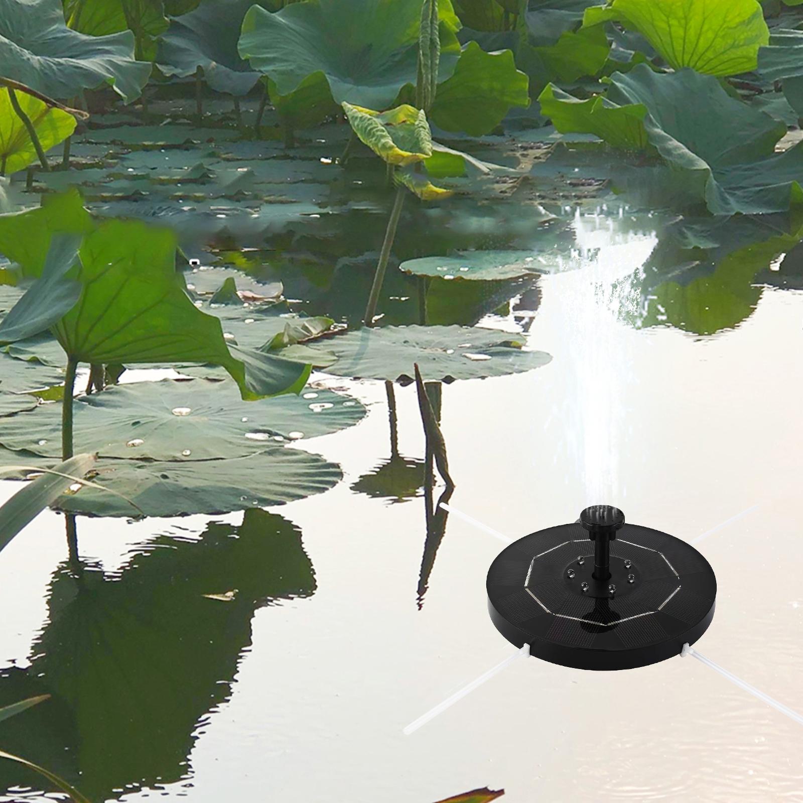 Máy Bơm Vòi Phun Năng Lượng Mặt Trời Led 3.5W Với Ánh Sáng Chuyển Màu Đầy Màu Sắc Pin 1800Mah