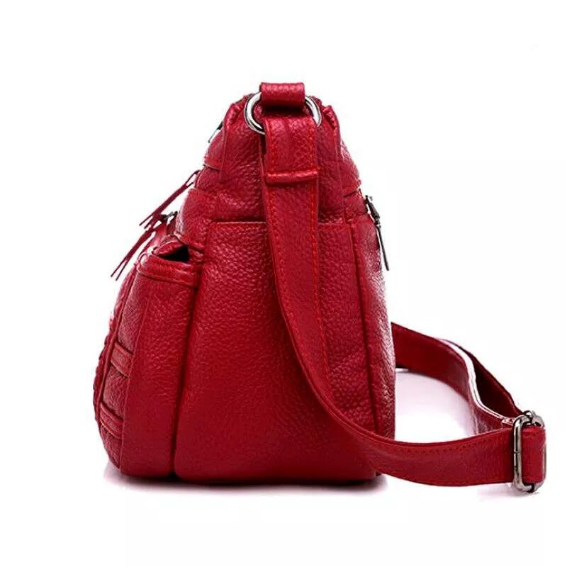Chất Lượng Cao Nữ Da Mềm Đeo Vai Nhiều Lớp Túi Shopper Cổ Điển Đeo Chéo Cao Cấp Túi Xách Và Ví - 26CMX10CMX18CM