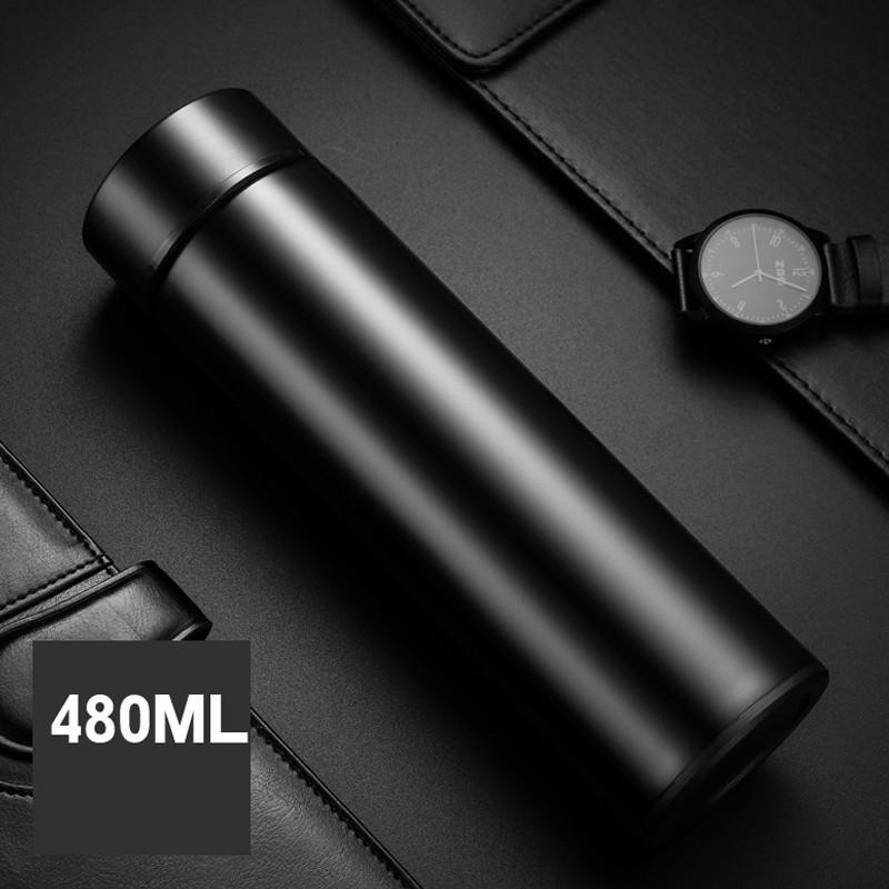 Cách Nhiệt Thông Minh Cốc Nước Bình Led Kỹ Thuật Số Màn Hình Hiển Thị Nhiệt Độ Thép Không Gỉ Nhiệt Cốc Thông Minh Cách Ly 500ML