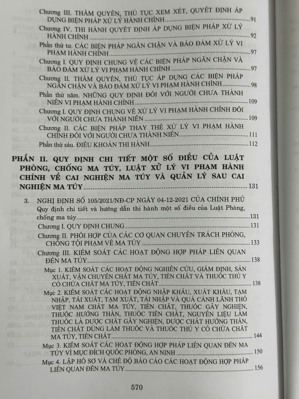 Sách Quy Định Chi Tiết Thi Hành Luật Phòng Chống Ma Tuý – Luật Xử Lý Vi Phạm Hành Chính về Cai Nghiện Ma Tuý - V2436A