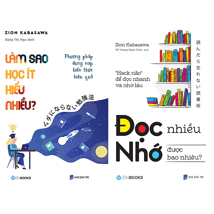 Combo 2 Cuốn Làm Sao Học Ít Hiểu Nhiều + Đọc Nhiều Nhớ Được Bao Nhiêu - Zen