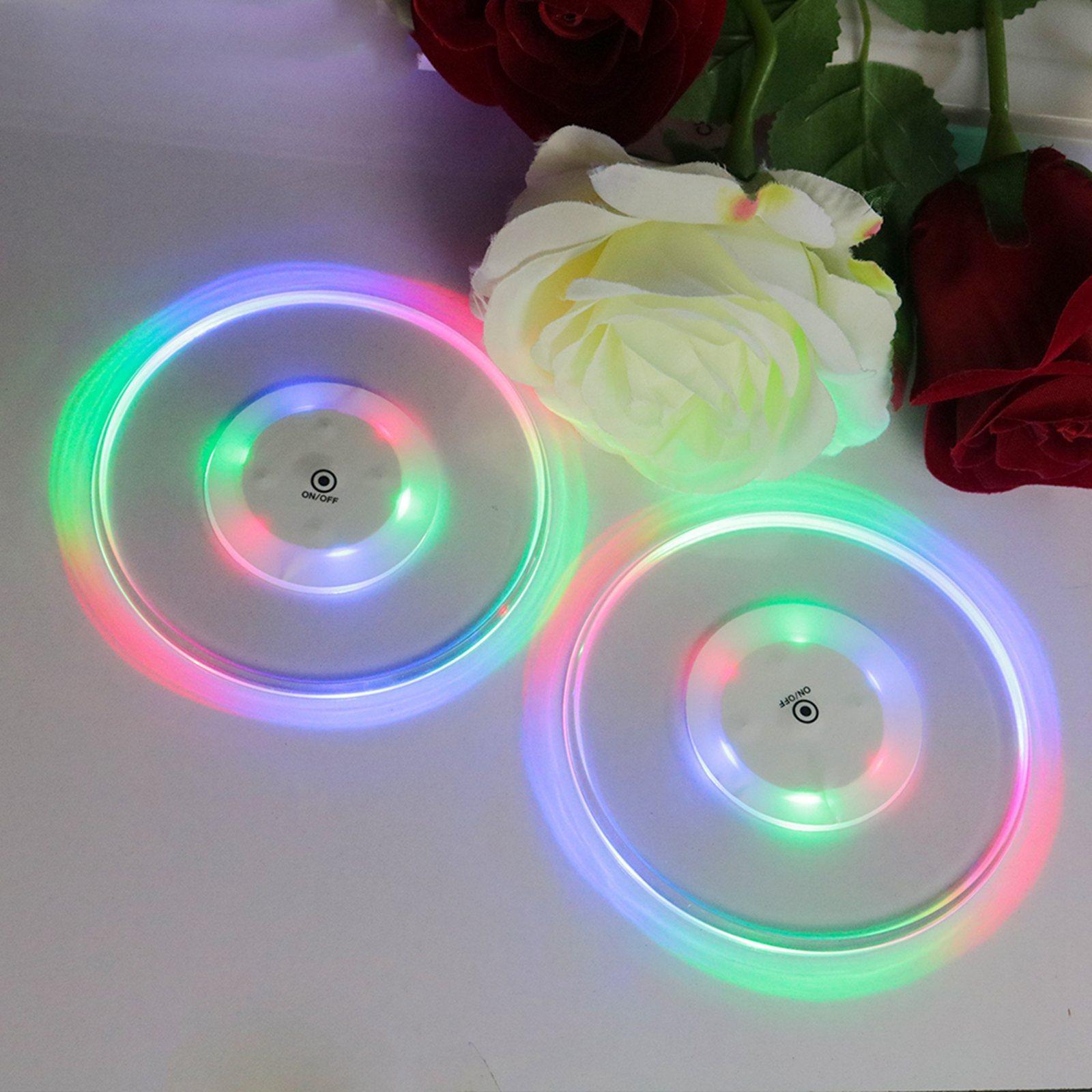 LED Cup Coaster Pad Holder Atmosphere Light Lamps Party Bar Decor