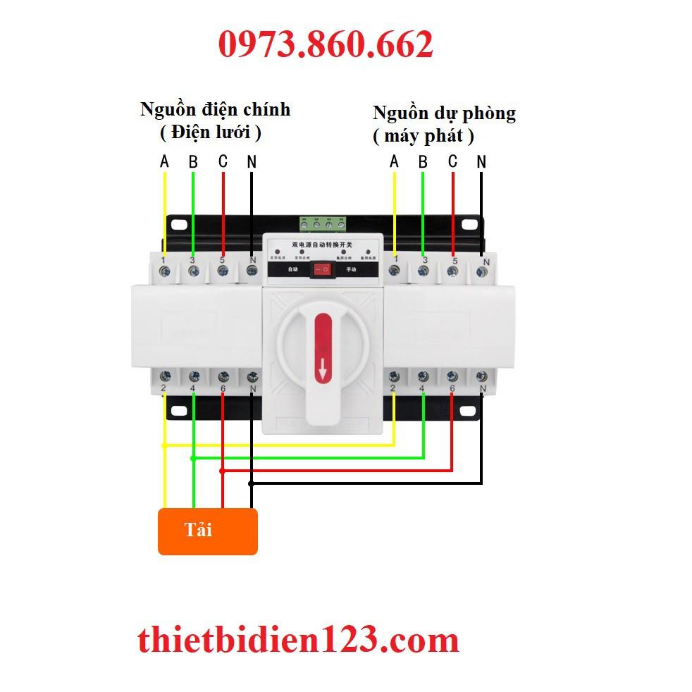 Bộ chuyển nguồn tự động ATS 2P 63A - 4P 63A