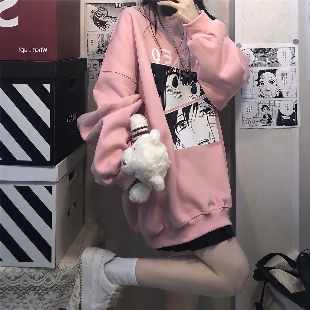 Áo Hoodie Nỉ Unisex Nam Nữ In Hình Anime TIKKEO