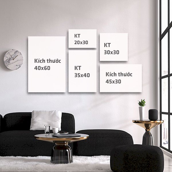 Bộ 5 Tranh Treo Tường "Nét Đẹp Của Lá" - W386