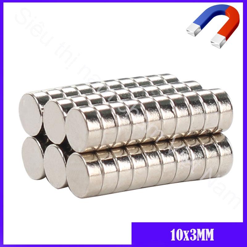 10 viên Nam châm viên 10x3mm, nam châm vĩnh cửu mạnh