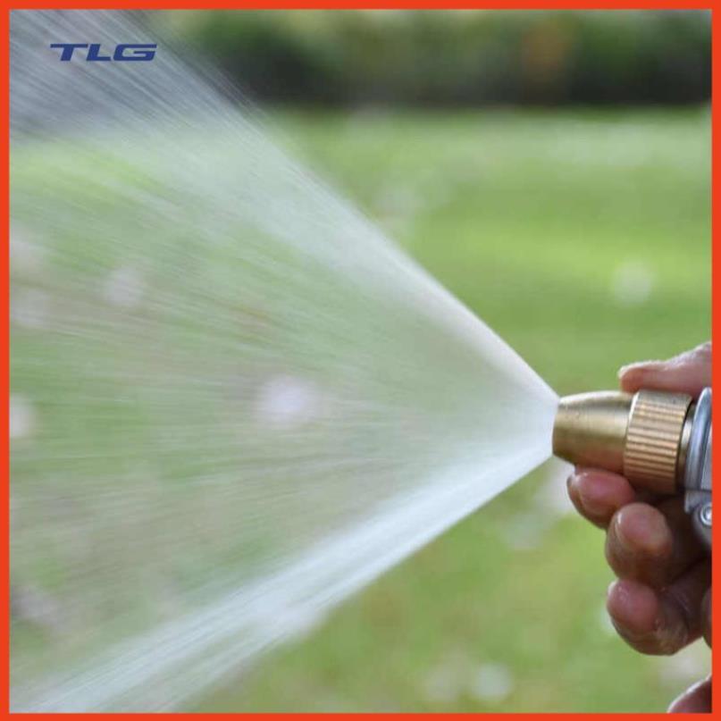Rửa xe tưới cây Bộ dây và vòi xịt tăng áp lực nước 300% loại 25m cút đồng,nối đồng 206701