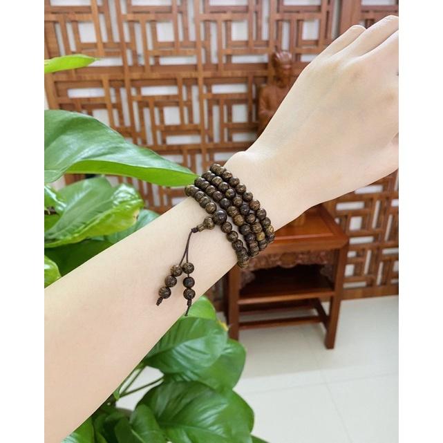 Vòng Tay Trầm Hương Tự Nhiên 108 hạt - QUỐC THÁI