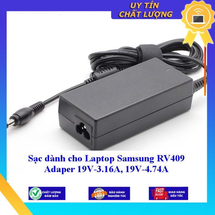 Sạc dùng cho Laptop Samsung RV409 Adaper 19V-3.16A 19V-4.74A - Hàng Nhập Khẩu New Seal