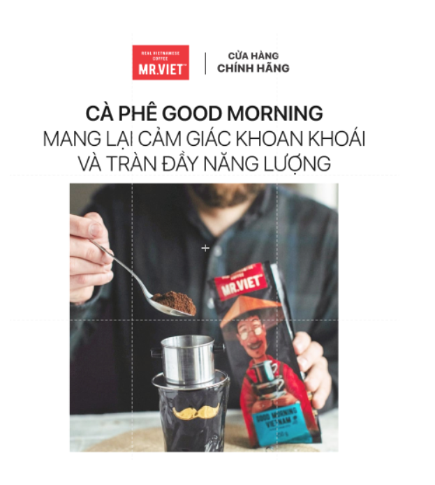 Cà Phê Rang Xay Túi Good Morning Vietnam MR.VIET (250g/Túi)