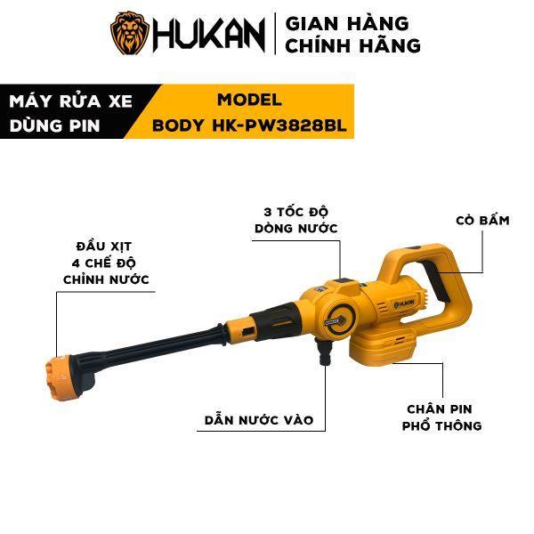 THÂN MÁY RỬA XE CHẠY PIN  BODY HK-PW3828BL HUKAN - HÀNG CHÍNH HÃNG