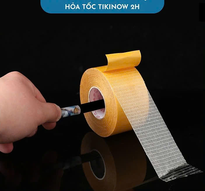 10mm*10m COMBO 2 CUỘN Keo 2 Mặt Sợi Thủy Tinh Cường Lực Dán Thảm Trải Sàn, Keo Chống Nước, Không Để Vết Keo