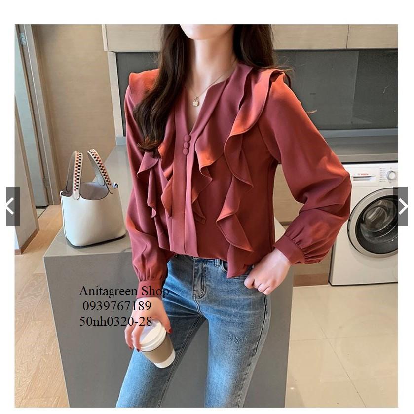 50nh0320-SƠ MI VIỀN BÈO TIỂU THƯ s-6xl